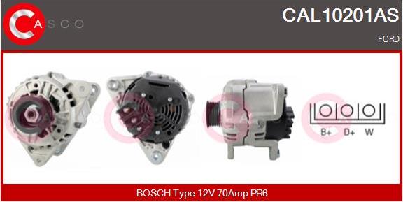 Casco CAL10201AS - Alternator autospares.lv