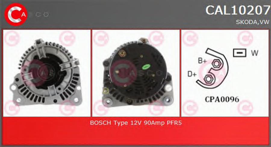 Casco CAL10207 - Alternator autospares.lv