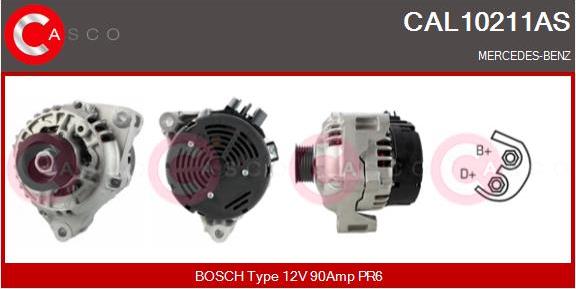 Casco CAL10211AS - Alternator autospares.lv