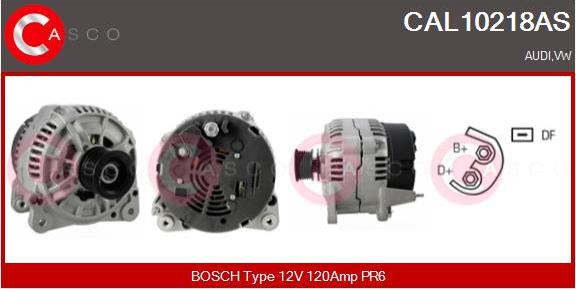 Casco CAL10218AS - Alternator autospares.lv