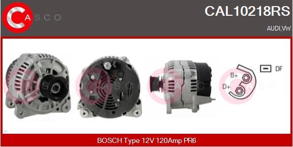 Casco CAL10218RS - Alternator autospares.lv