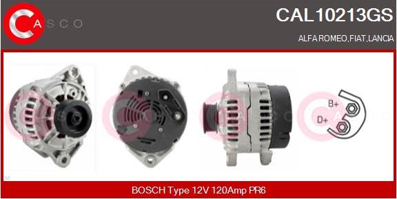 Casco CAL10213GS - Alternator autospares.lv