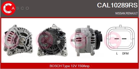 Casco CAL10289RS - Alternator autospares.lv