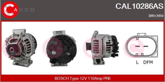 Casco CAL10286AS - Alternator autospares.lv