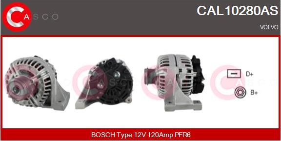 Casco CAL10280AS - Alternator autospares.lv