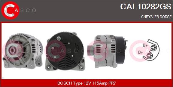 Casco CAL10282GS - Alternator autospares.lv