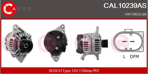 Casco CAL10239AS - Alternator autospares.lv