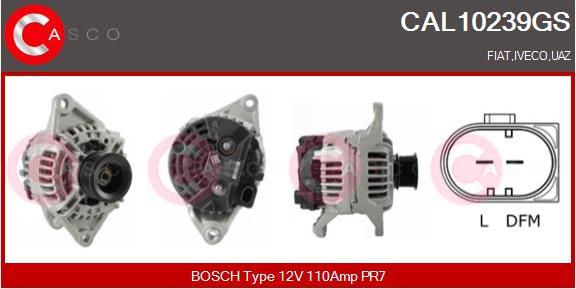 Casco CAL10239GS - Alternator autospares.lv