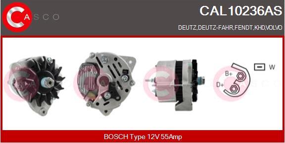 Casco CAL10236AS - Alternator autospares.lv