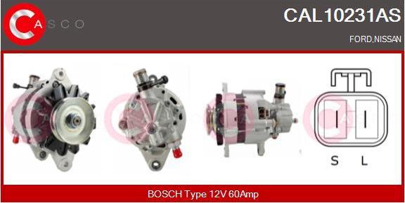 Casco CAL10231AS - Alternator autospares.lv