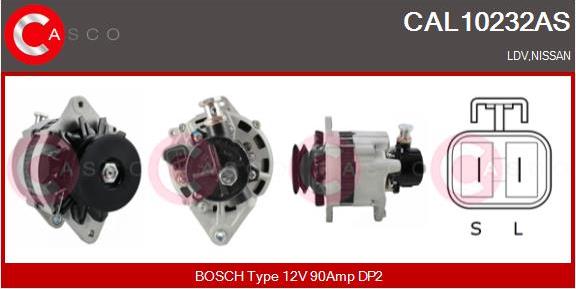 Casco CAL10232AS - Alternator autospares.lv