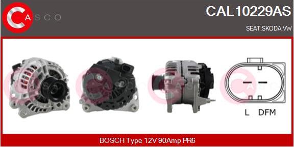 Casco CAL10229AS - Alternator autospares.lv