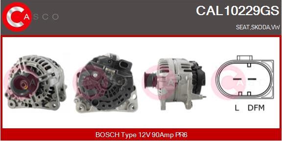 Casco CAL10229GS - Alternator autospares.lv