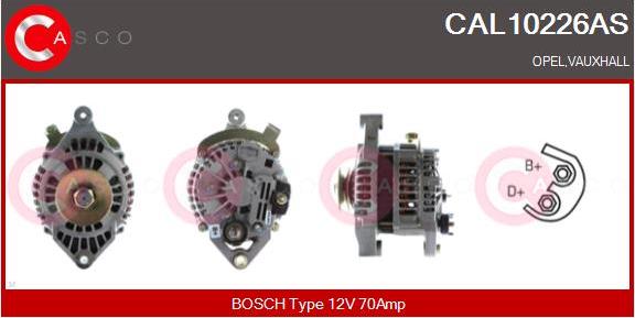 Casco CAL10226AS - Alternator autospares.lv