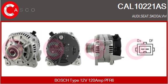 Casco CAL10221AS - Alternator autospares.lv