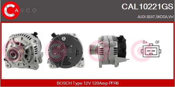 Casco CAL10221GS - Alternator autospares.lv