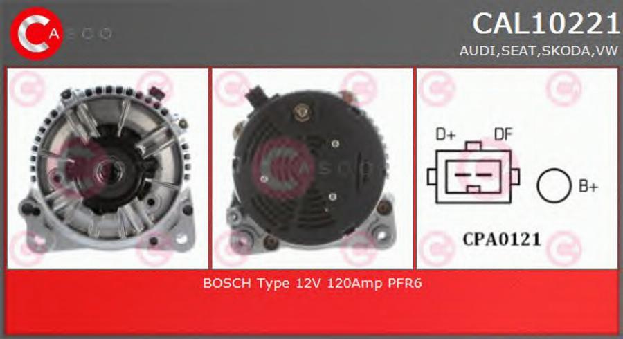 Casco CAL10221 - Alternator autospares.lv