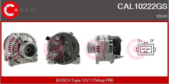 Casco CAL10222GS - Alternator autospares.lv