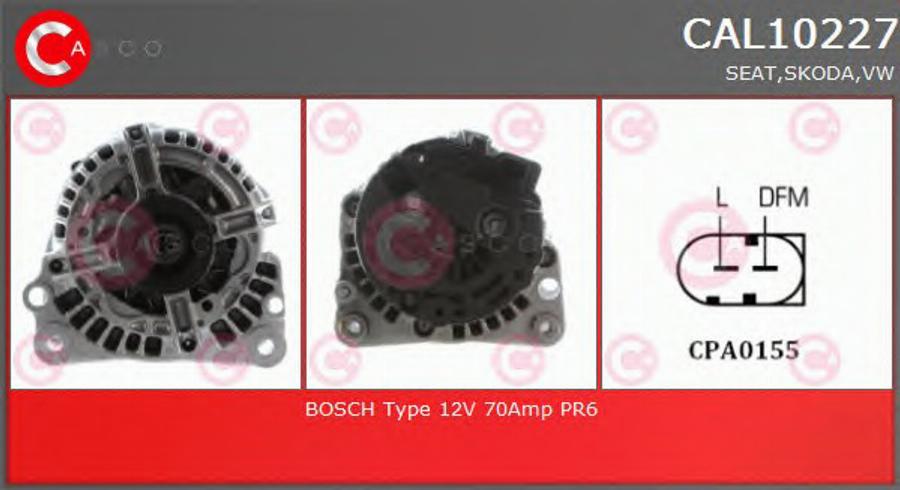 Casco CAL10227 - Alternator autospares.lv