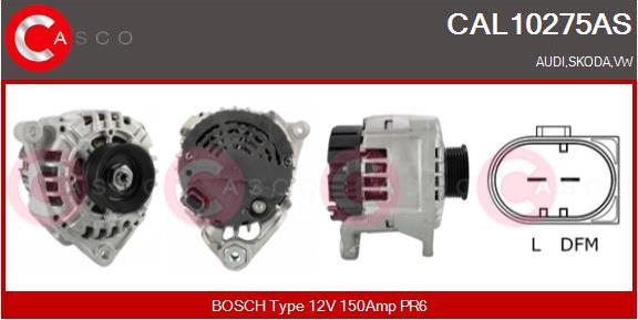 Casco CAL10275AS - Alternator autospares.lv