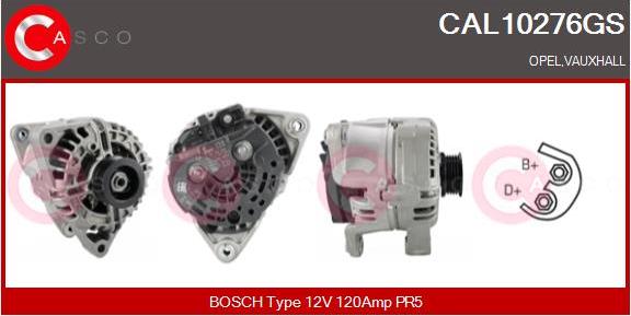 Casco CAL10276GS - Alternator autospares.lv