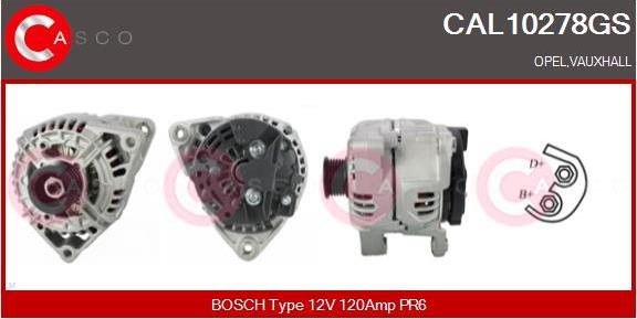 Casco CAL10278GS - Alternator autospares.lv