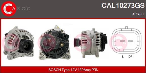 Casco CAL10273GS - Alternator autospares.lv