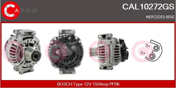 Casco CAL10272GS - Alternator autospares.lv