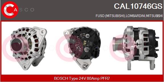 Casco CAL10746GS - Alternator autospares.lv