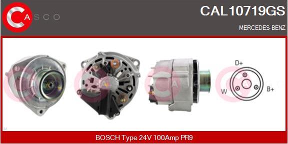 Casco CAL10719GS - Alternator autospares.lv