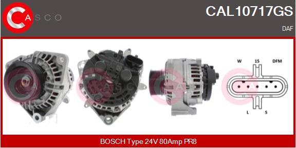 Casco CAL10717GS - Alternator autospares.lv