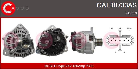 Casco CAL10733AS - Alternator autospares.lv