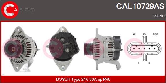 Casco CAL10729AS - Alternator autospares.lv