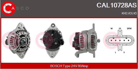 Casco CAL10728AS - Alternator autospares.lv