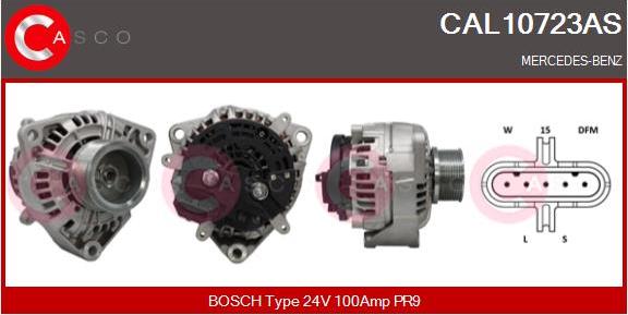 Casco CAL10723AS - Alternator autospares.lv
