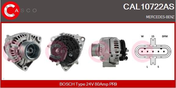 Casco CAL10722AS - Alternator autospares.lv