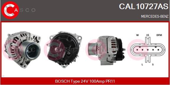 Casco CAL10727AS - Alternator autospares.lv