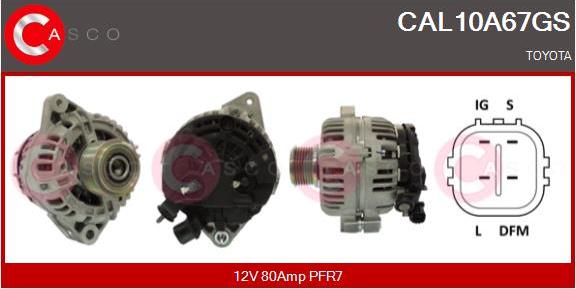 Casco CAL10A67GS - Alternator autospares.lv