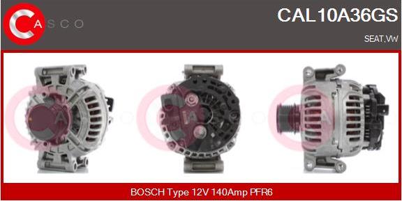 Casco CAL10A36GS - Alternator autospares.lv