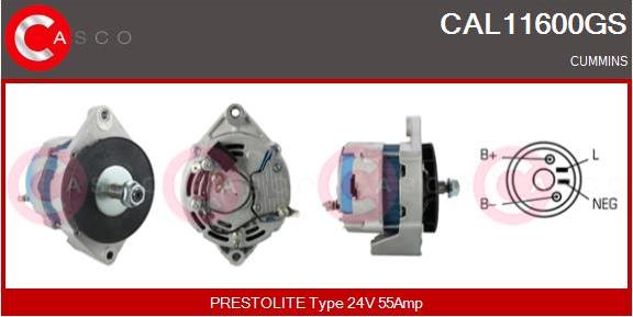 Casco CAL11600GS - Alternator autospares.lv