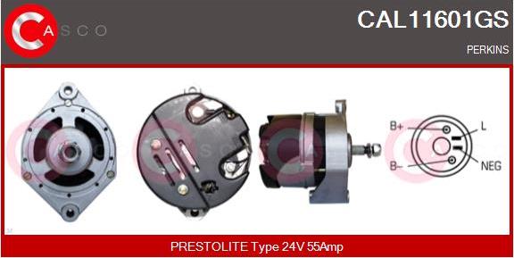 Casco CAL11601GS - Alternator autospares.lv