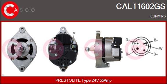 Casco CAL11602GS - Alternator autospares.lv