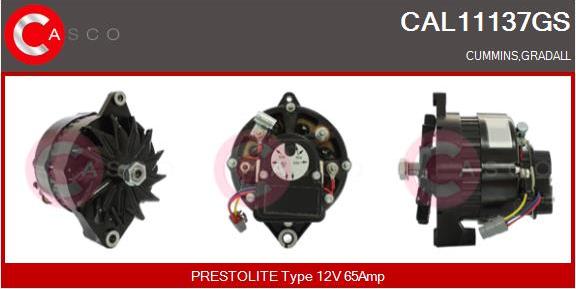 Casco CAL11137GS - Alternator autospares.lv