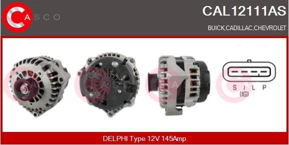 Casco CAL12111AS - Alternator autospares.lv
