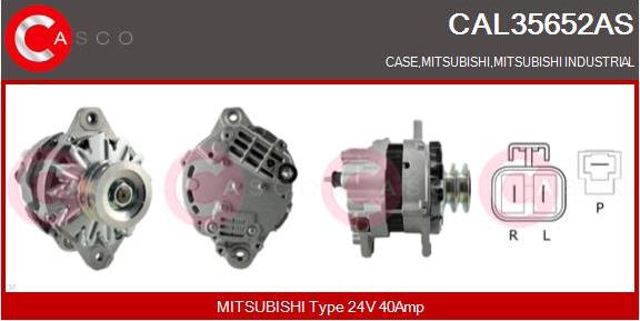 Casco CAL35652AS - Alternator autospares.lv