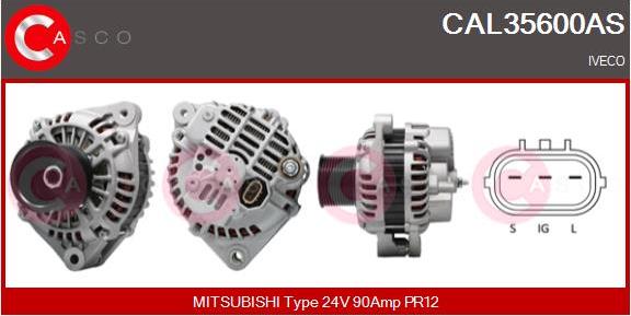 Casco CAL35600AS - Alternator autospares.lv