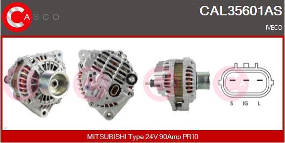 Casco CAL35601AS - Alternator autospares.lv