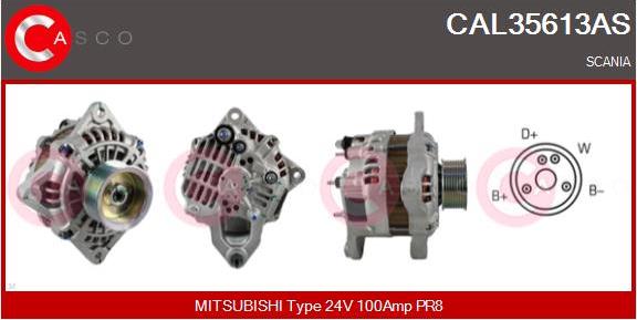 Casco CAL35613AS - Alternator autospares.lv