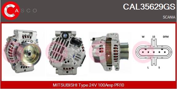 Casco CAL35629GS - Alternator autospares.lv