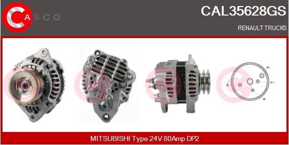 Casco CAL35628GS - Alternator autospares.lv